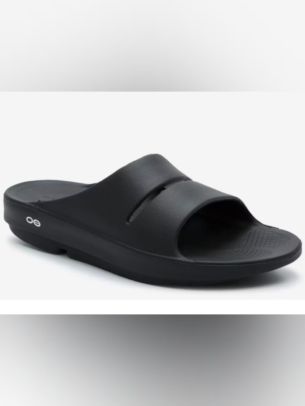 OOFOS OOahh Slide Sandal Men's Size 8 Black NWT Unisex